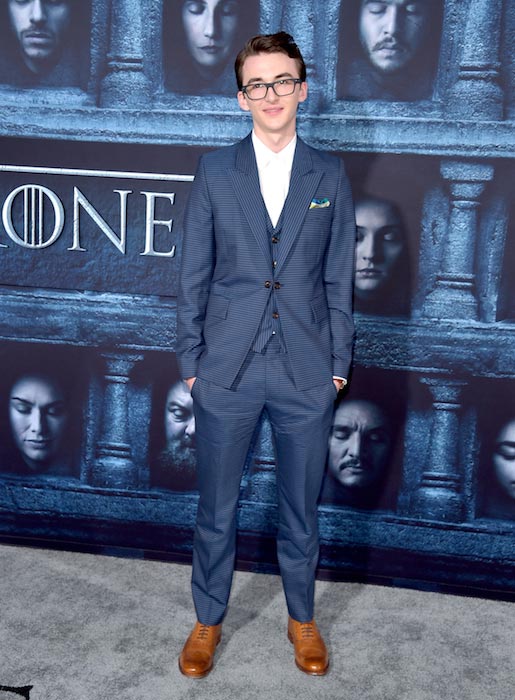 Isaac Hempstead Wright na premiéře seriálu HBO Game of Thrones 6. dubna 10, 2016