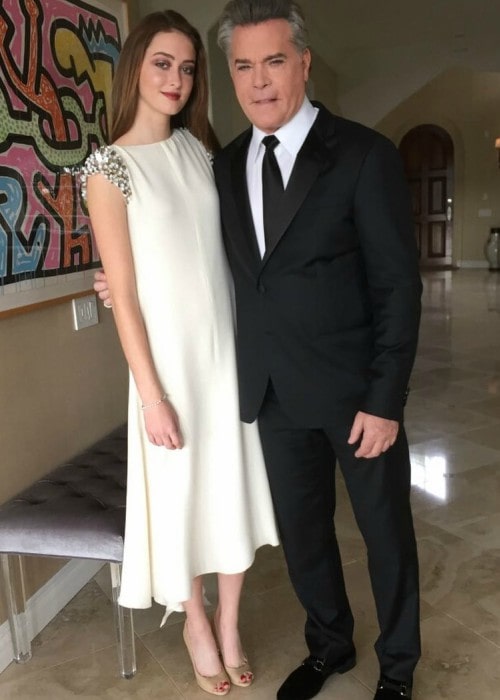 Ray Liotta tyttärensä kanssa tammikuussa 2017