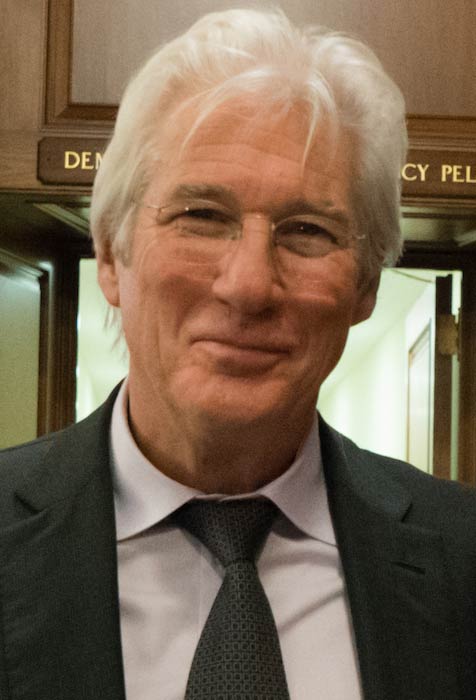 Richard Gere Yhdysvaltain edustajainhuoneen jäsenpuolueen aikana joulukuussa 2017