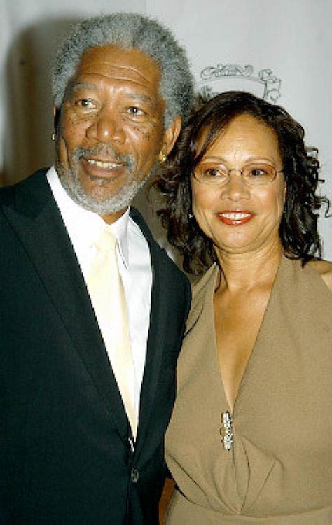 Morgan Freeman entisen vaimonsa Myrna-Colley Leen kanssa parempina aikoina
