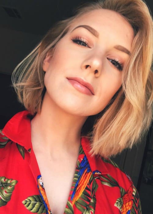 Courtney Miller i en Instagram-selfie i januar 2018