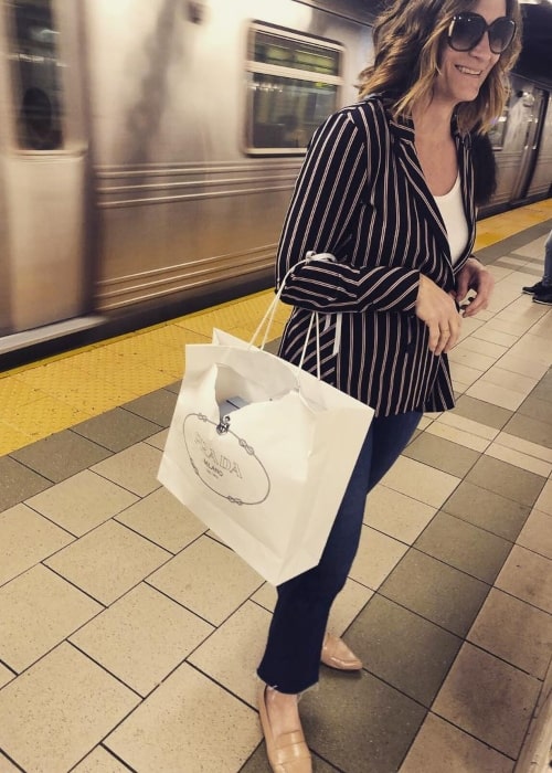 Lisa Dolan som set på et billede, der blev taget i metroen i maj 2019