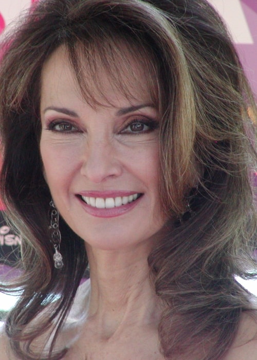 Susan Lucci som set, mens hun smilede til et billede ved 2008 SuperSoap Weekend i november 2008