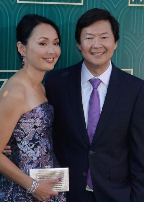 Ken Jeong med Tran Ho ved premieren på Crazy Rich Asians i 2018