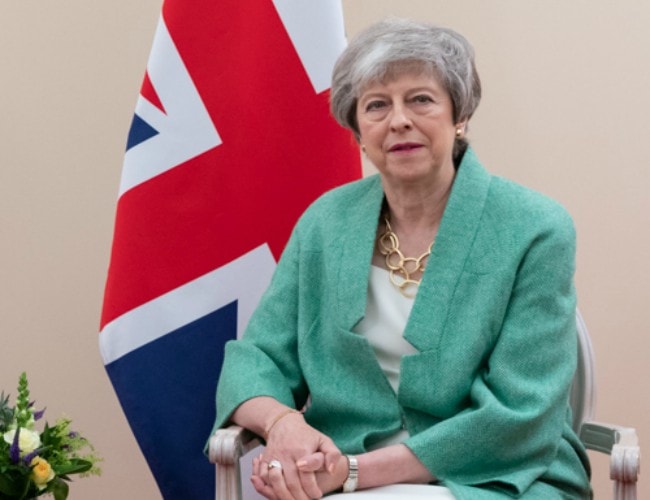 Theresa May som set i juni 2019