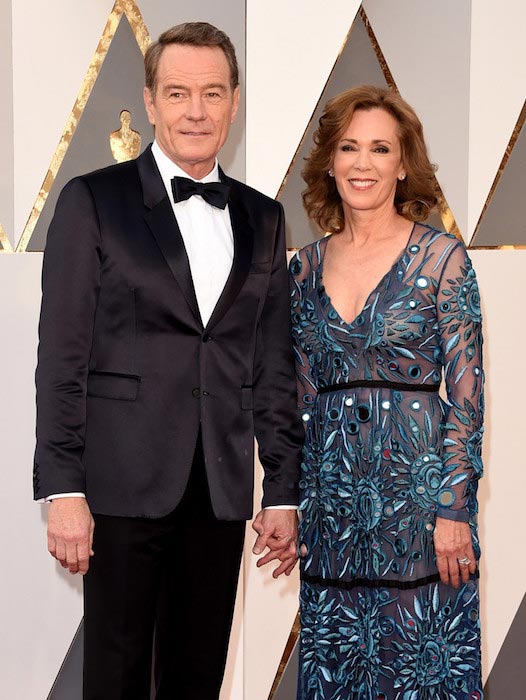 Bryan Cranston og Robin Dearden ved den 88. årlige Academy Awards