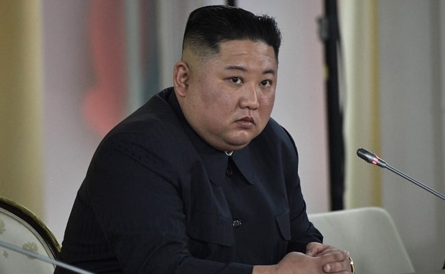 Kim Jong-un set i april 2019