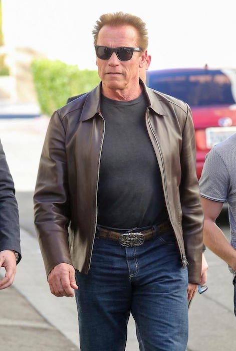 Arnold Schwarzenegger set i Beverly Hills den 5. januar 2015 i Los Angeles