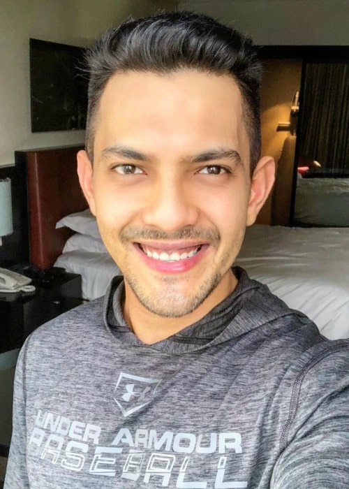 Aditya Narayan i en Instagram -selfie i juli 2018