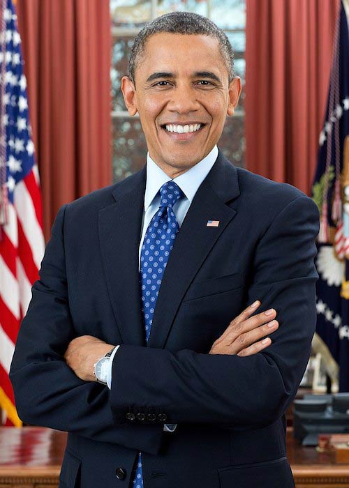 Barack Obamas officielle fotografi i det ovale kontor i december 2012