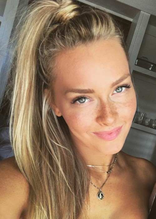 Camille Kostek i en Instagram -selfie i november 2017