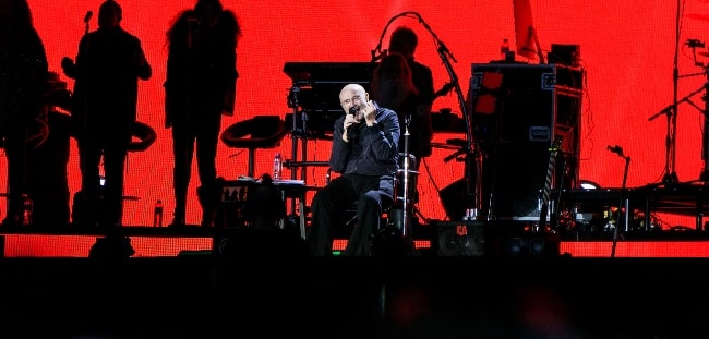 Phil Collins set, mens han optrådte i Hyde Park, London den 30. juni 2017