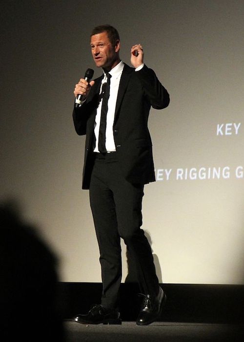Aaron Eckhart ved London Film Festival for Surprise Film i 2016