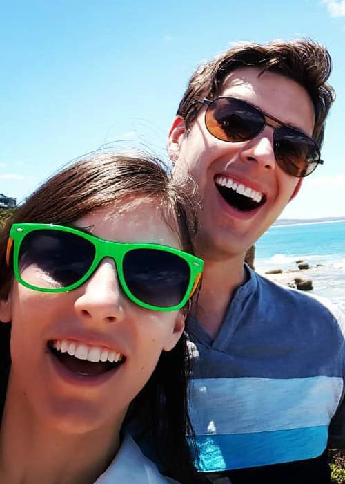 Ο Μάθιου Πάτρικ και η Στέφανι Πάτρικ σε μια selfie στο Instagram τον Δεκέμβριο του 2015