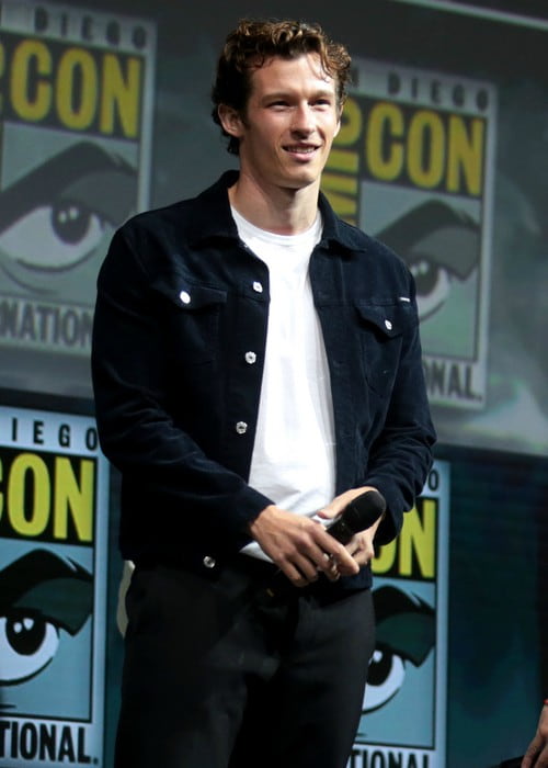 Callum Turner på San Diego Comic Con i juli 2018