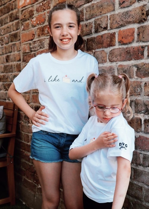 Grace Conder (vasemmalla) näkyy kuvassa yhdessä sisarensa Sophien kanssa heinäkuussa 2019