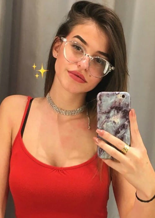 Lea Elui Ginet i en Instagram-selfie som ble sett i oktober 2017