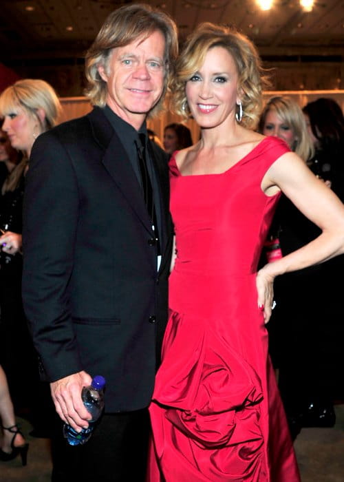William H. Macy og Felicity Huffman på The Heart Truth's Red Dress Collection i februar 2010