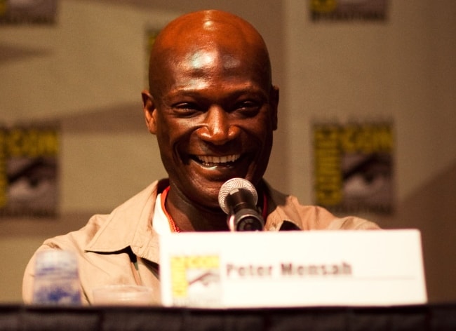 Peter Mensah som set, mens han talte ved Comic-Con 2009 til Spartacus-lanceringen i juli 2009
