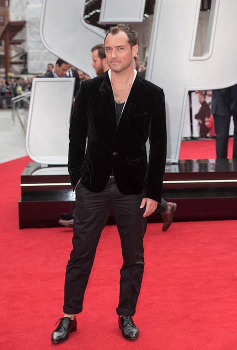 Jude Law ved London -premieren på Spy i marts 2015