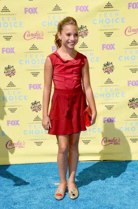 Mackenzie Ziegler na předávání cen Teen Choice Awards v srpnu 2015