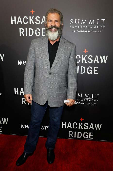Mel Gibson ved den særlige screening af Hacksaw Ridge i New Orleans i oktober 2016