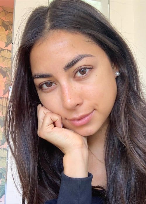 Η Jeanine Amapola σε μια selfie στο Instagram τον Απρίλιο του 2019