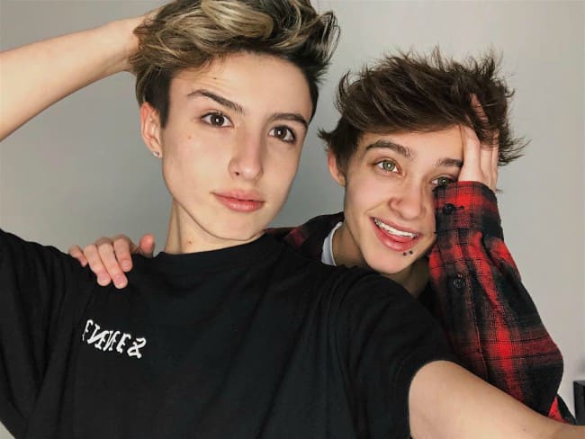 Justin Blake (desno) in Tyler Brown v Instagram selfiju januarja 2018