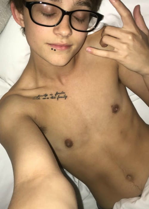 Justin Blake i en selfie i august 2017