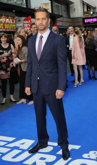 Paul Walker na světové premiéře Fast & Furious 6 v Londýně v květnu 2013