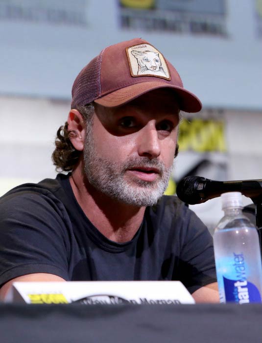 Andrew Lincoln na paneli „The Walking Dead“ počas Comic-Con International v júli 2016