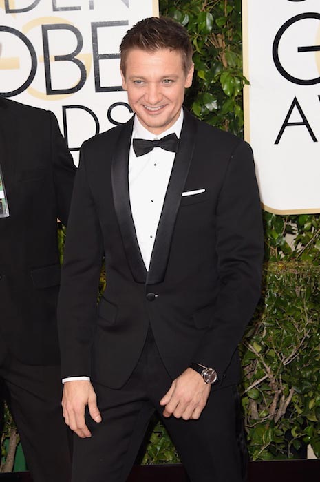 Jeremy Renner ved Golden Globe Awards 2015