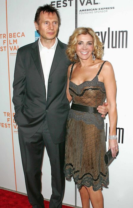Natasha Richardson og Liam Neeson ved New York -premieren på ASYLUM.