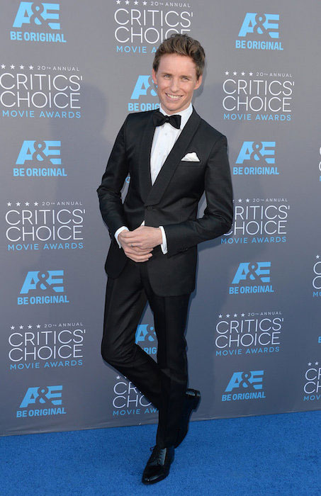 Eddie Redmayne na podelitvi nagrad Critics Choice Awards 2015.