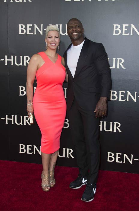 Terry Crews og Rebecca Crews ved Ben Hur -premieren i august 2016