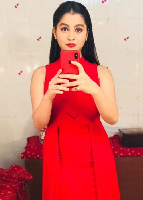 Kristina Patel set i en selfie taget i august 2018