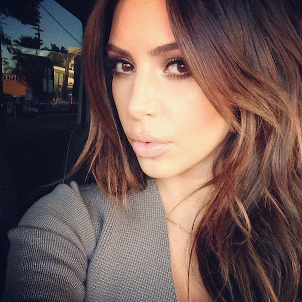 Kim Kardashian hår