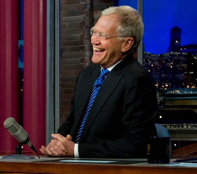David Letterman kesäkuussa 2011 haastattelussa Late Show -tapahtumassa New Yorkissa