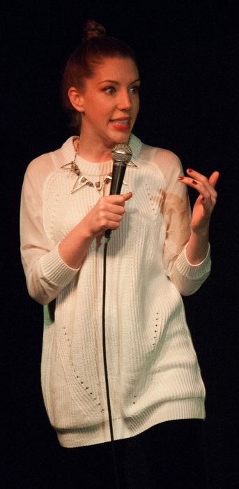 Den kanadiske komikeren og skuespilleren Katherine Ryan sett i 2013