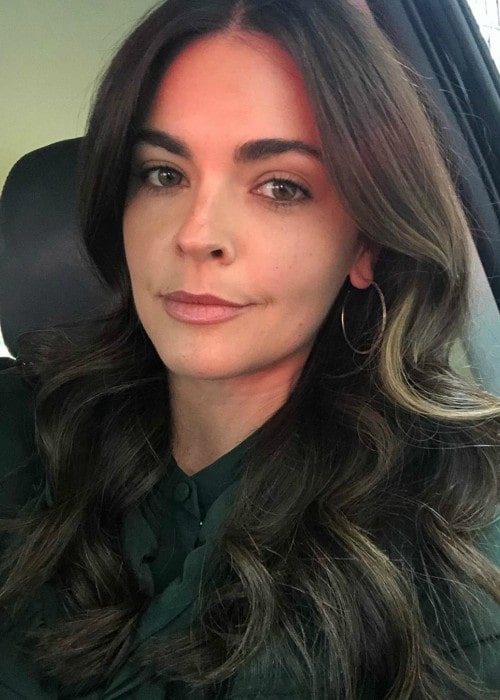 Katie Lee i en Instagram -selfie set i oktober 2019