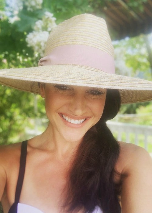 Emily Compagno i en selfie i august 2019