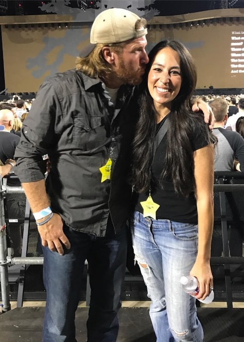 Joanna Gaines med Chip Gaines i mai 2017