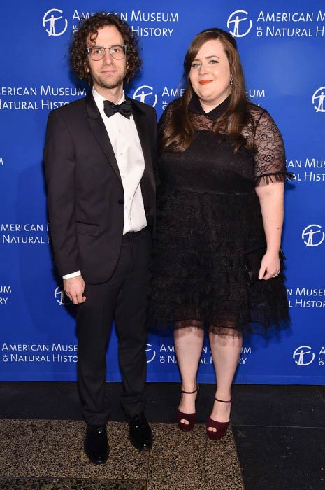 Aidy Bryant og Conner O'Malley ved American Museum of Natural History 2016