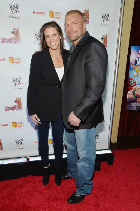 Triple H og Stephanie McMahon på Scooby Doo! WrestleMania Mystery New York Premiere i marts 2014