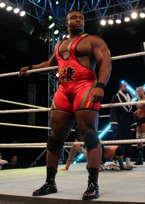 Big E. Langston som set på et billede taget før en kamp på Wrestlemania Axxess i 2. april 2012